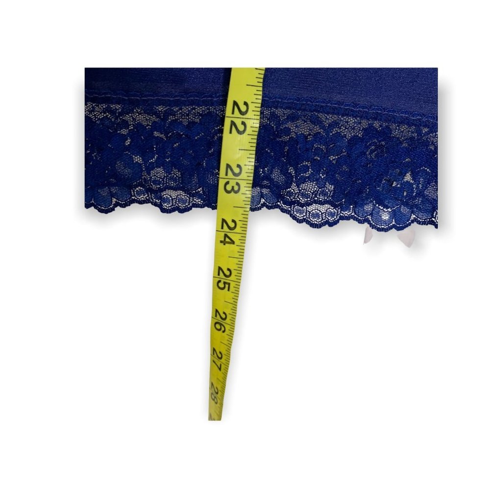 Vintage 60s Mel Lin Nylon Side Vent Lace Slip Medium - Picture 6 of 7